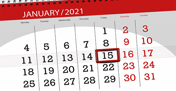 January 15 Deadline